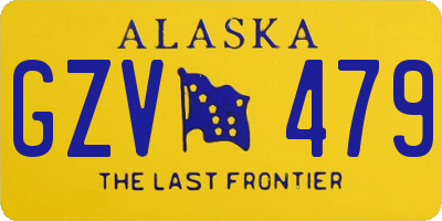 AK license plate GZV479