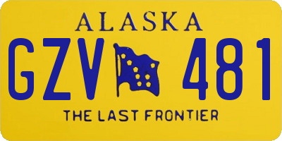 AK license plate GZV481