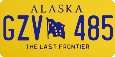 AK license plate GZV485