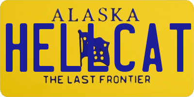 AK license plate HELLCAT