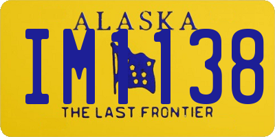 AK license plate IM1138