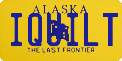 AK license plate IQUILT