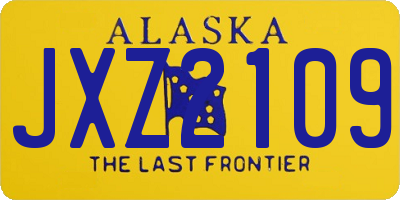 AK license plate JXZ2109