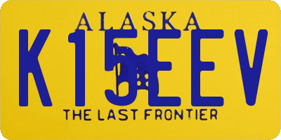 AK license plate K15EEV