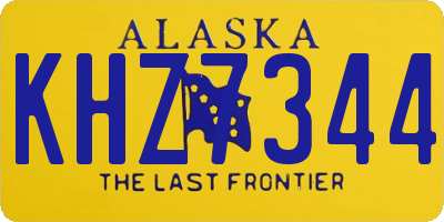 AK license plate KHZ7344