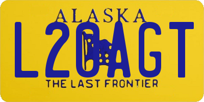 AK license plate L20AGT