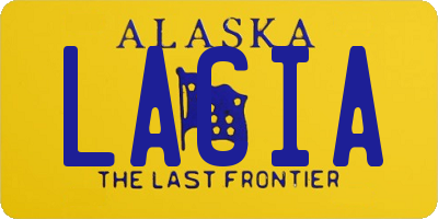 AK license plate LACIA