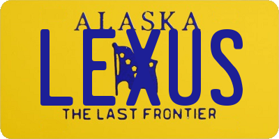 AK license plate LEXUS