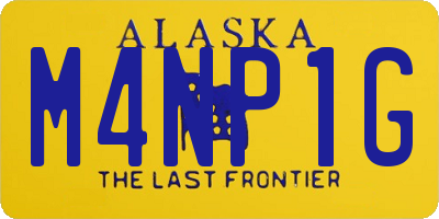 AK license plate M4NP1G