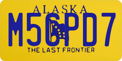 AK license plate M5CPD7
