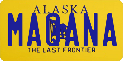 AK license plate MAQANA