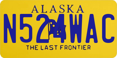 AK license plate N524WAC