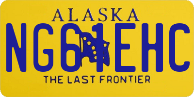 AK license plate NG61EHC
