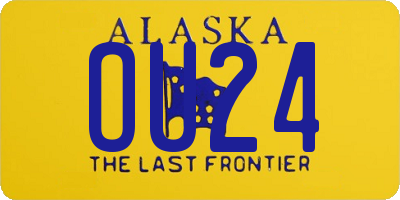 AK license plate OU24