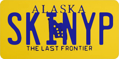 AK license plate SKINYP
