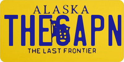 AK license plate THECAPN