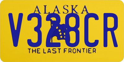 AK license plate V328CR
