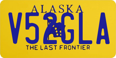 AK license plate V52GLA