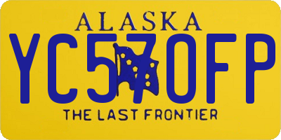 AK license plate YC57OFP