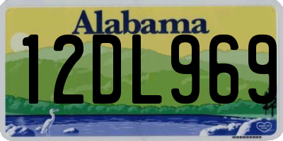 AL license plate 12DL969