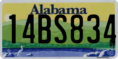AL license plate 14BS834