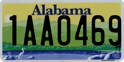 AL license plate 1AA0469