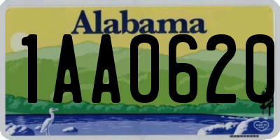 AL license plate 1AA0620