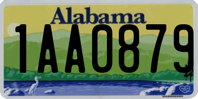 AL license plate 1AA0879