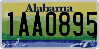 AL license plate 1AA0895
