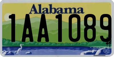 AL license plate 1AA1089