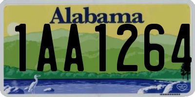 AL license plate 1AA1264