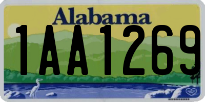 AL license plate 1AA1269