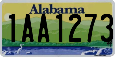 AL license plate 1AA1273