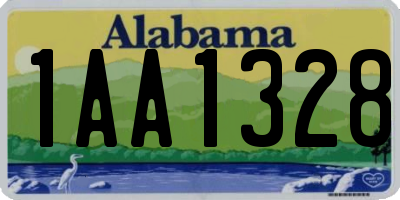 AL license plate 1AA1328