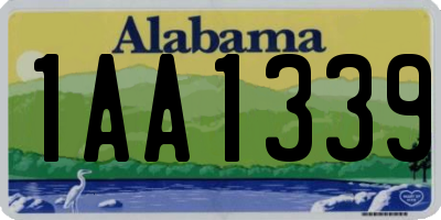 AL license plate 1AA1339