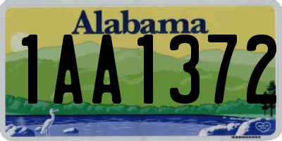 AL license plate 1AA1372