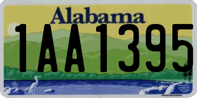 AL license plate 1AA1395