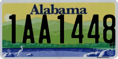 AL license plate 1AA1448