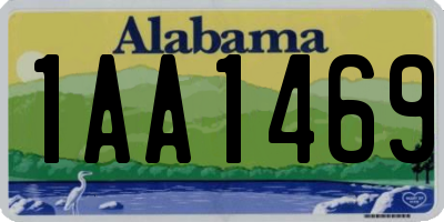 AL license plate 1AA1469