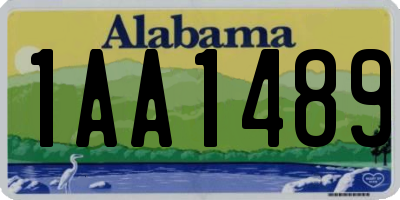 AL license plate 1AA1489