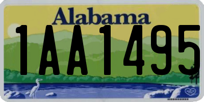 AL license plate 1AA1495