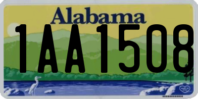 AL license plate 1AA1508