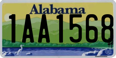AL license plate 1AA1568