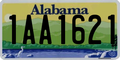 AL license plate 1AA1621