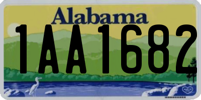 AL license plate 1AA1682