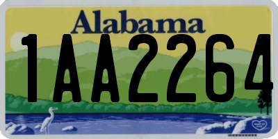AL license plate 1AA2264