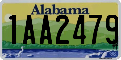 AL license plate 1AA2479