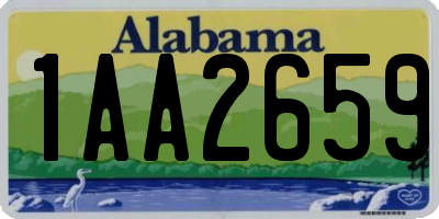 AL license plate 1AA2659