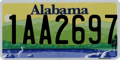 AL license plate 1AA2697