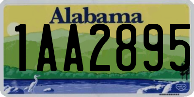 AL license plate 1AA2895